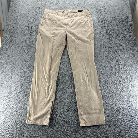 Bonobos Chino Pants Mens 35x32 Beige Cotton Slim Fit Extra Buttons - Picture 1 of 10